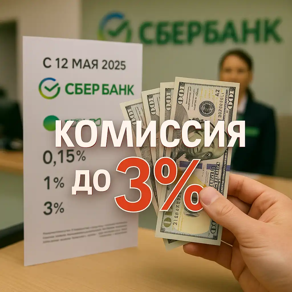 Сбербанк Беларусь вводит комиссии до 3% за зачисление иностранной валюты