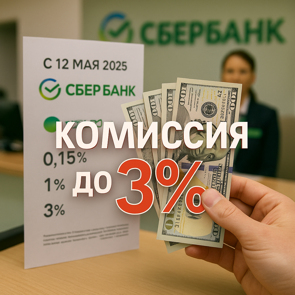 Сбербанк Беларусь вводит комиссии до 3% за зачисление иностранной валюты